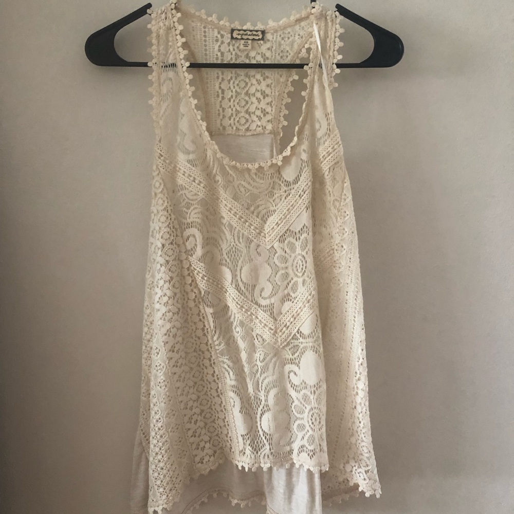 Lace tank top